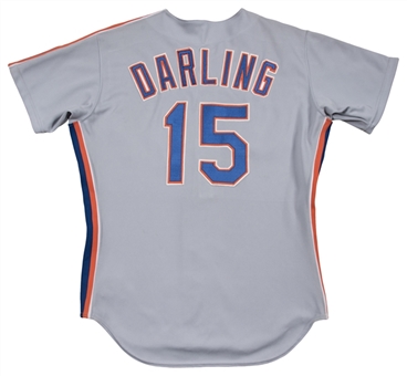 1991 Ron Darling Game Used New York Mets Road Jersey